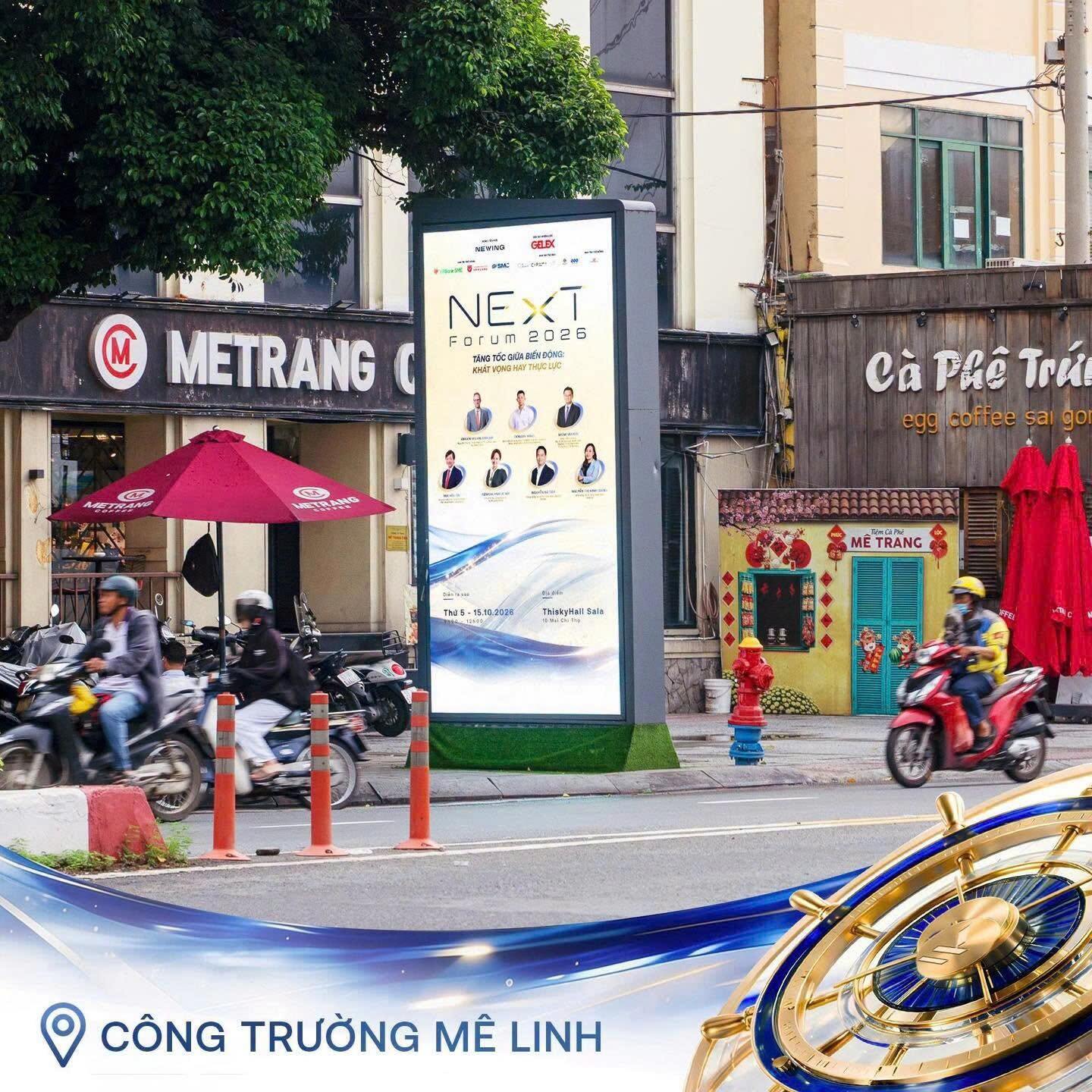 Quảng cáo ngoài trời tại Công trường Mê Linh