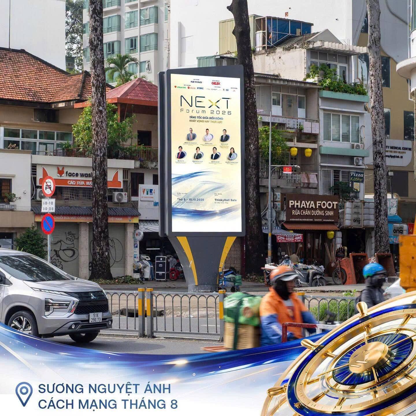 Quảng cáo ngoài trời tại Sương Nguyệt Ánh - Cách Mạng Tháng 8