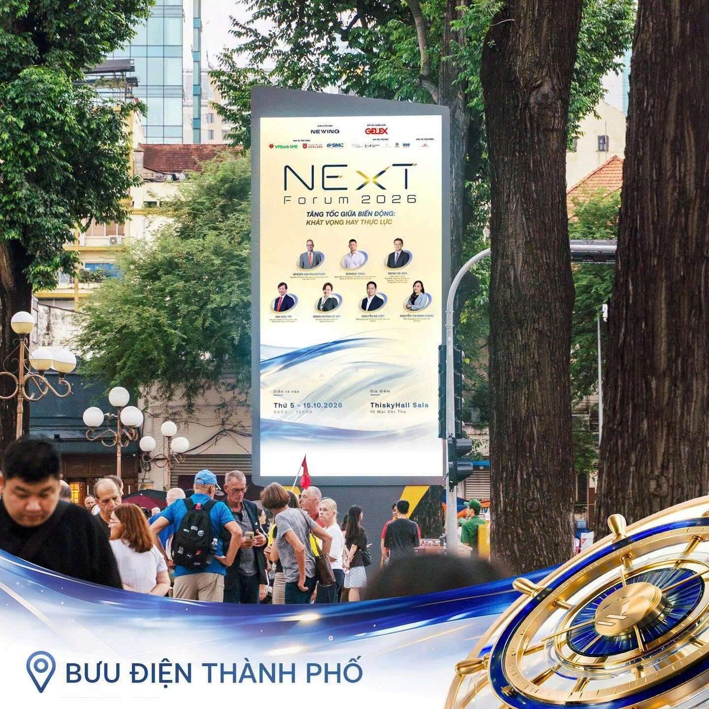 Quảng cáo ngoài trời tại Bưu điện Thành phố