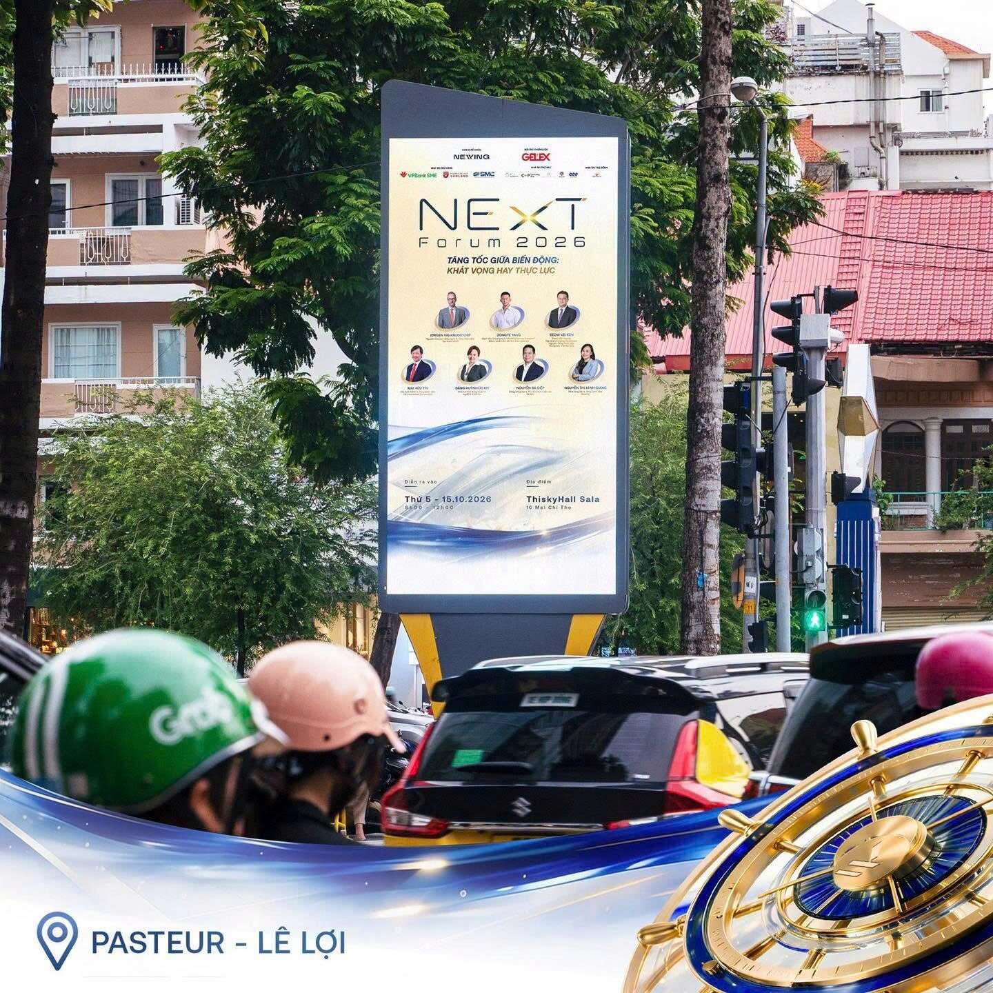 Quảng cáo ngoài trời tại Pasteur - Lê Lợi